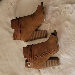 Leila Stone suede bootie